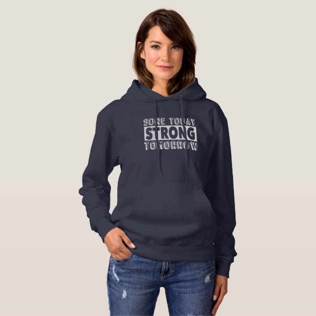 Motivational Fitness Gift for Athlete Gift Hoodie (Front Full)