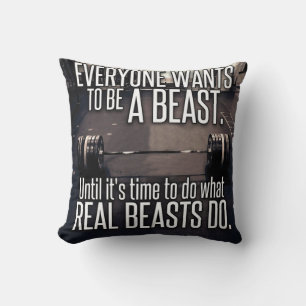 Motivational Fitness Gym Cushion