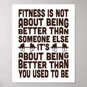 Motivational Fitness Quotes, Gym Décor Posters