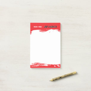 Motivational Fitness Red Post-it Notes