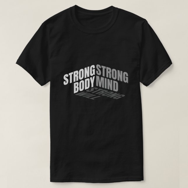 Motivational Fitness T-Shirt (Design Front)