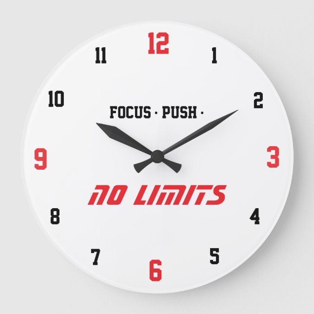 Motivational Fitness Wall Clock (Front)