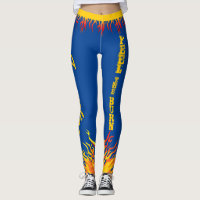 Motivational Flames Golden Yellow Script DEEP BLUE