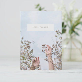 Motivational Flat Thank You Card