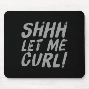 Motivational Funny Gym Humour Biceps Gains Shhh Le Mouse Pad
