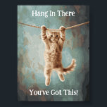 Motivational Funny Hang in There Cat Poster<br><div class="desc">This Motinvational Funny Inspirational Cat design features a kitten that is sure to prove irresistable.</div>