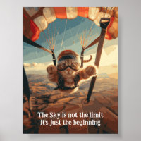 Motivational Funny Inspirational Cat Poster