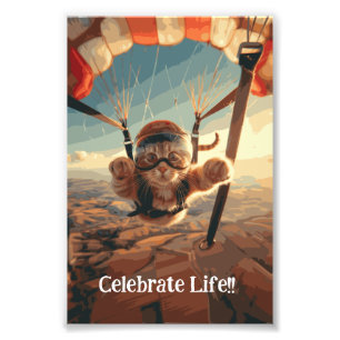 Motivational Funny Inspirational Cat Poster