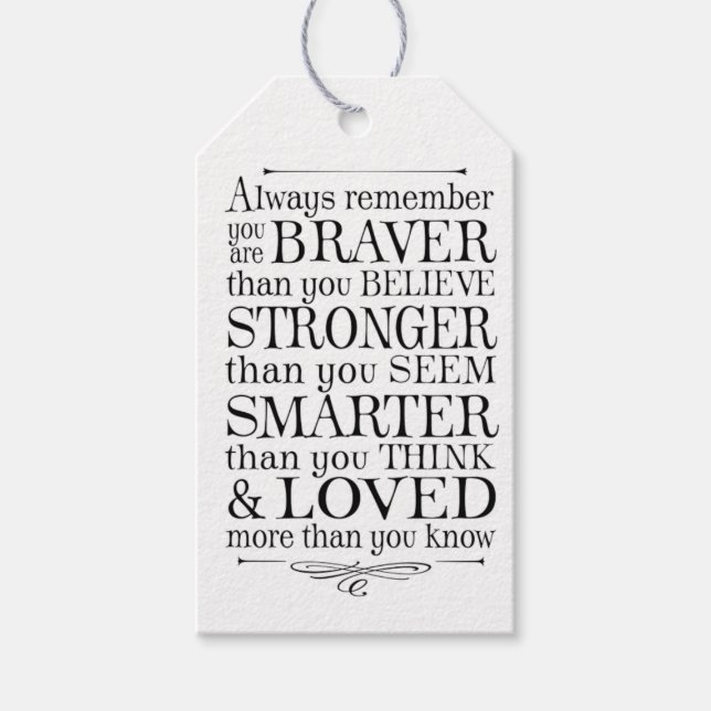 Motivational  gift tags (Front)