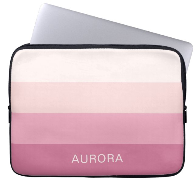 Motivational Gradient Custom with Name -  Laptop Sleeve (Front)