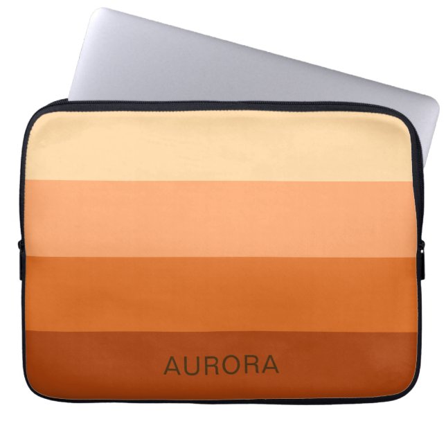 Motivational Gradient Custom with Name -  Laptop Sleeve (Front)