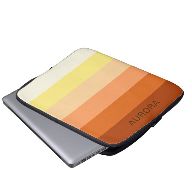 Motivational Gradient Custom with Name -  Laptop Sleeve (Front Bottom)