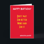motivational granddaughter birthday card<br><div class="desc">motivational birthday cards with dedication to granddaughter</div>