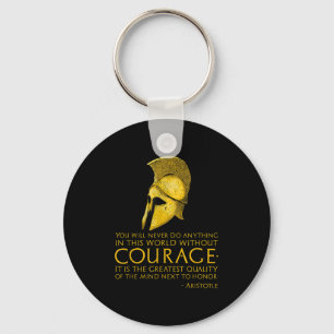 Motivational Greek Philosophy - Aristotle Quote On Key Ring