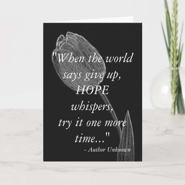Motivational Greeting Card (Front)