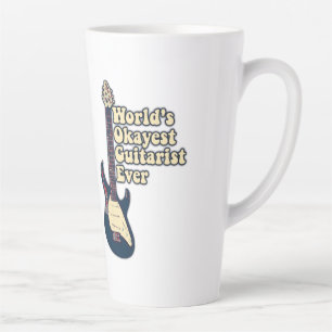 motivational guitar saying for guitarists latte mug
