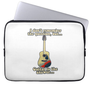 motivational guitar words for guitar players laptop sleeve