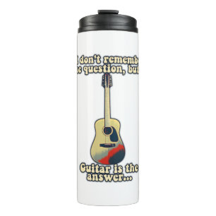 motivational guitar words for guitar players thermal tumbler