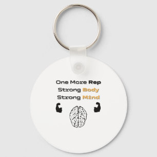 Motivational Gym And Fitness. Sticker Key Ring