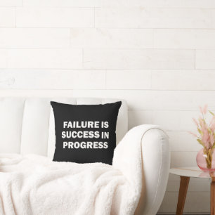 Motivational gym quotes for success cushion