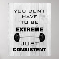 Motivational Gym Workout Fitness quote rustic wood