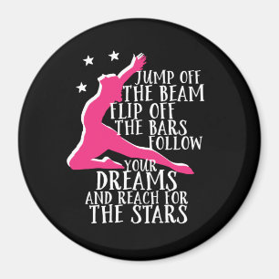 Motivational Gymnastics Quote Gymnast Athlete Magnet