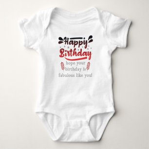 Motivational Happy birthday wishes. Baby Bodysuit