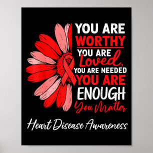 Motivational Heart Health Heart Disease Awareness Poster
