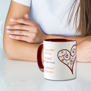 Motivational Heart Mug