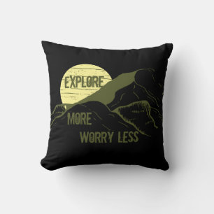 Motivational hiking hiker quotes cushion