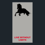 Motivational Horses Live Without Limits Pop Art Poster<br><div class="desc">Wild Horses Digital Artworks,  Paintings,  Pictures and Images</div>