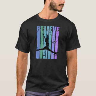 Motivational Ice Skater Skating Figure Skate Jumpi T-Shirt