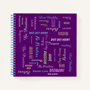Motivational Inspirational CHOOSE YOUR COLOR Fun  Notebook