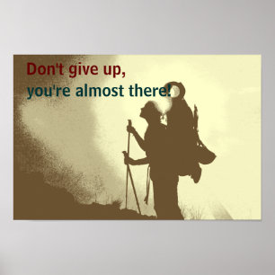 Motivational Inspirational Hiking Classroom Poster