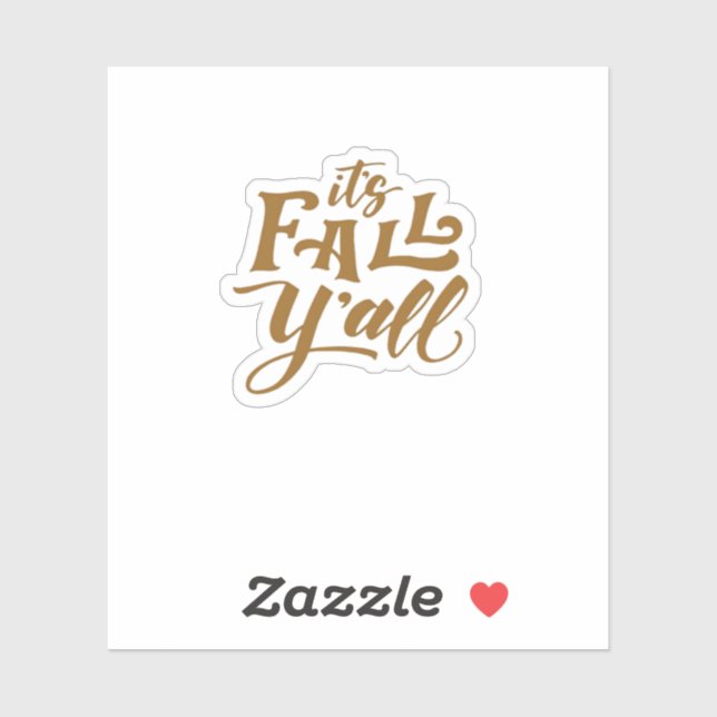 Motivational Inspirational It’s Fall Y’all Typogra (Sheet)