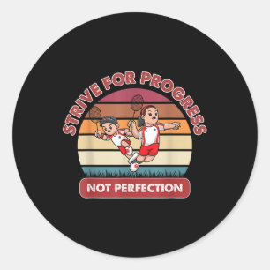 Motivational Inspirational Positive Mindset Badmin Classic Round Sticker