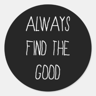 Motivational Inspirational Quote Classic Round Sticker