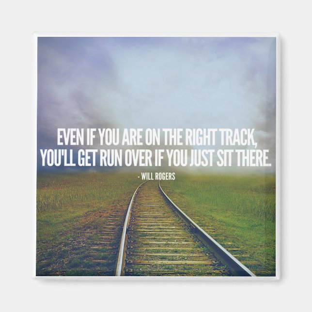 Motivational & Inspirational quote magnet (Front)