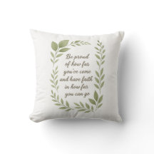 Motivational & Inspirational Quote Throw Pillow