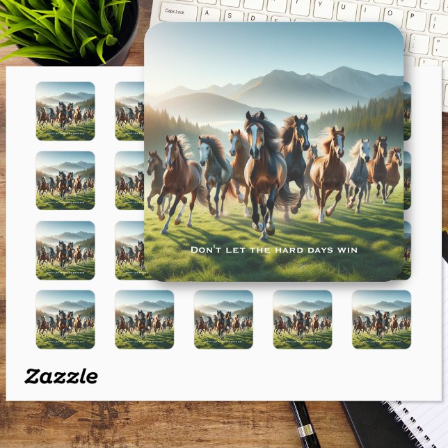 Motivational Inspirational Square Sticker (Creator Uploaded)