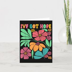 Motivational Inspired Ivf Mama Wildflower Ivf Mum  Card