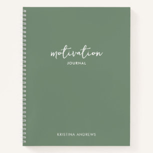 Motivational Journal Sage Green
