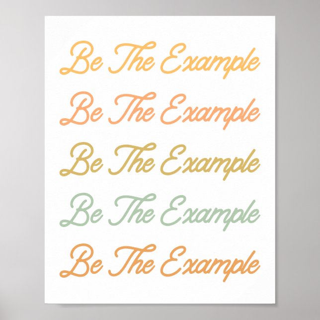 Motivational Kindness Quote Retro Lettering Poster (Front)