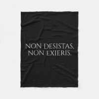 Motivational Latin Quote - Never Give Up, Never Su