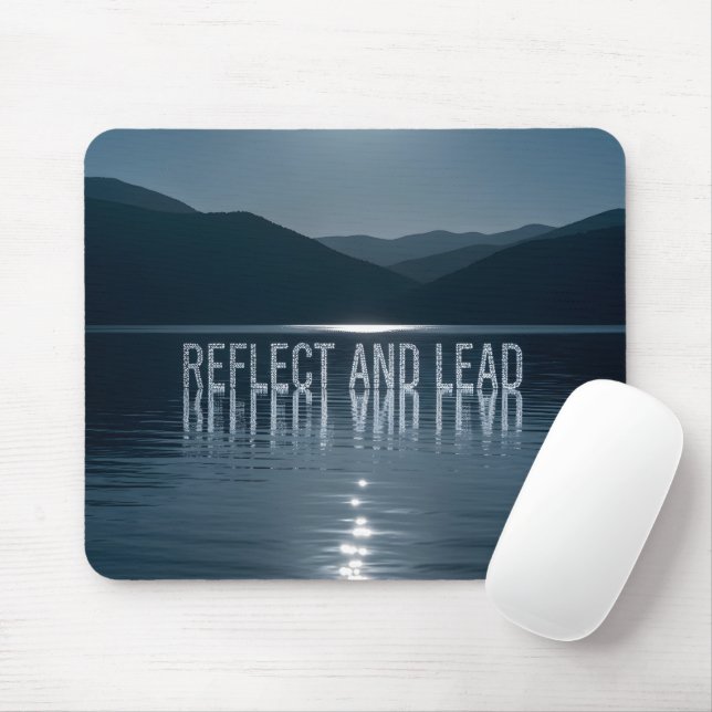 Motivational Leadership Desk Decor - Night Mountai Mouse Pad (With Mouse)