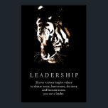 Motivational Leadership Tiger Pop Art Poster<br><div class="desc">Tiger Digital Artwork - Tiger Head Computer Animal Art - College Pop Art - Wild Big Cats Computer Images</div>
