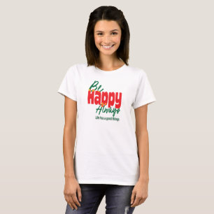 Motivational Life Is Good Typography Tee
