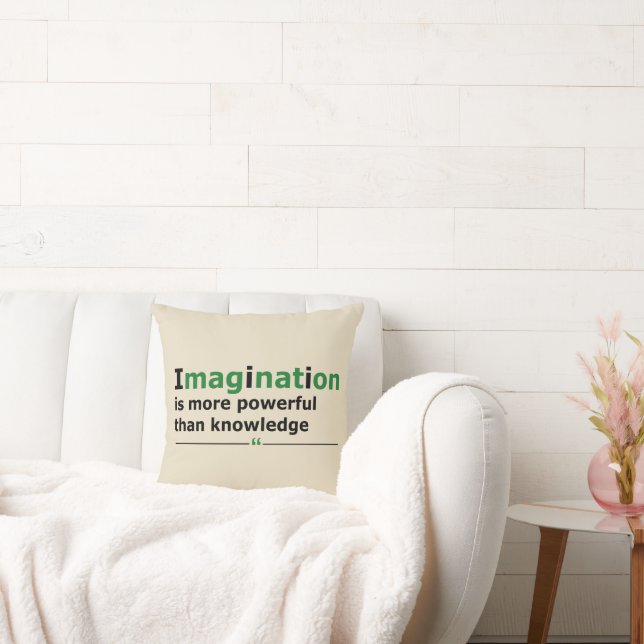 Motivational life quote cushion (Couch)