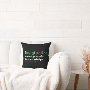 Motivational life quote cushion