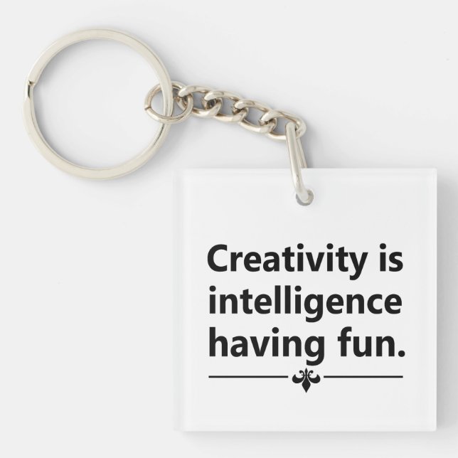 Motivational life quote key ring (Front)